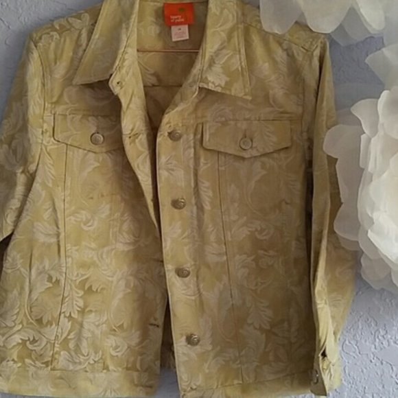 Heart of Palm Jackets & Blazers - Heart of Palm Jacket Cotton Polyester Long Sleeve Collared  SZ 14